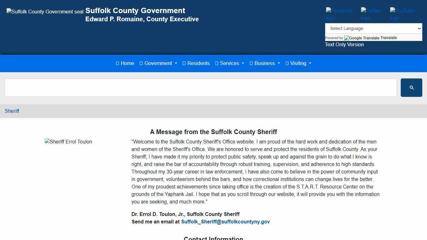 Suffolk County Government > Sheriff